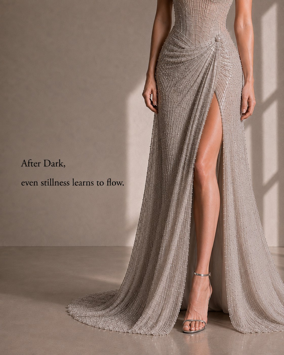Lunar Trace — draped slit